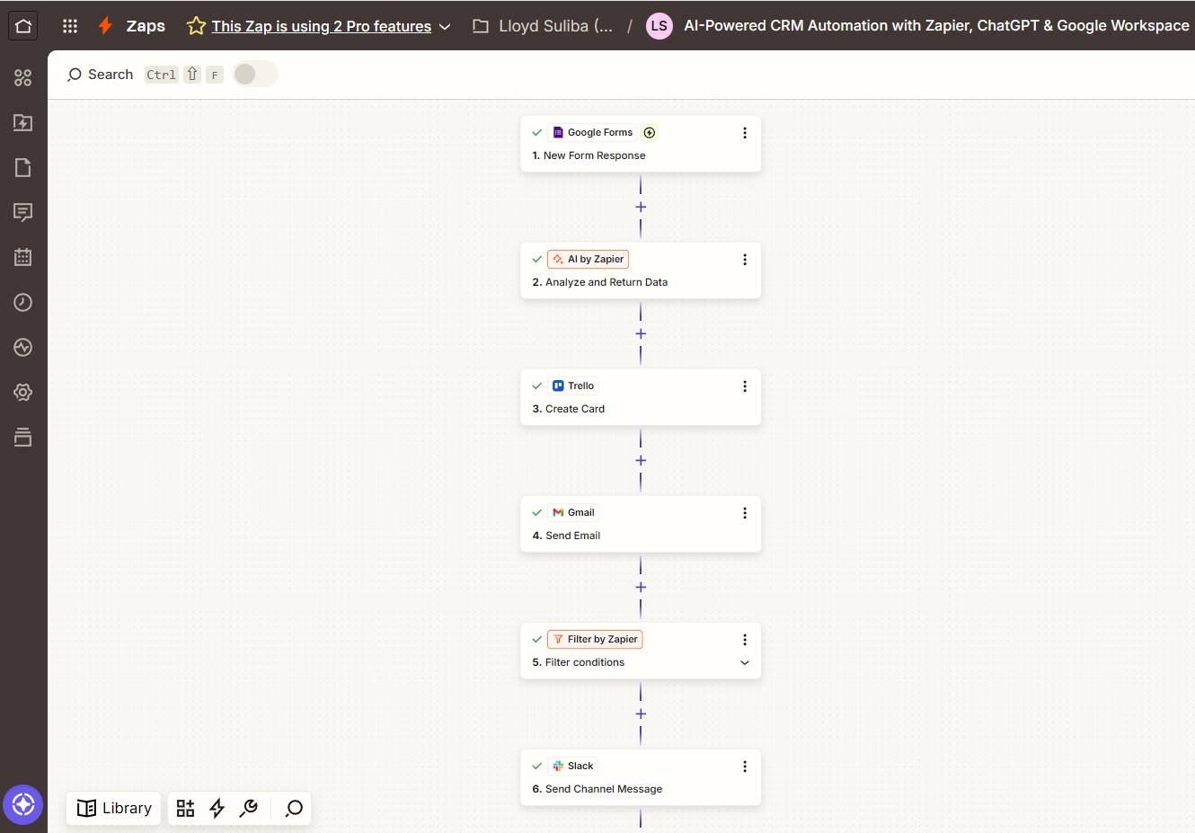 AI-Powered CRM Automation workflow diagram